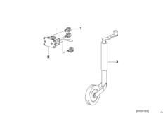 Trailer, individual parts, support wheel