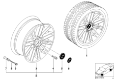 BMW LA wheel, parallel spoke 85