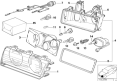Single components for headlight Bosch