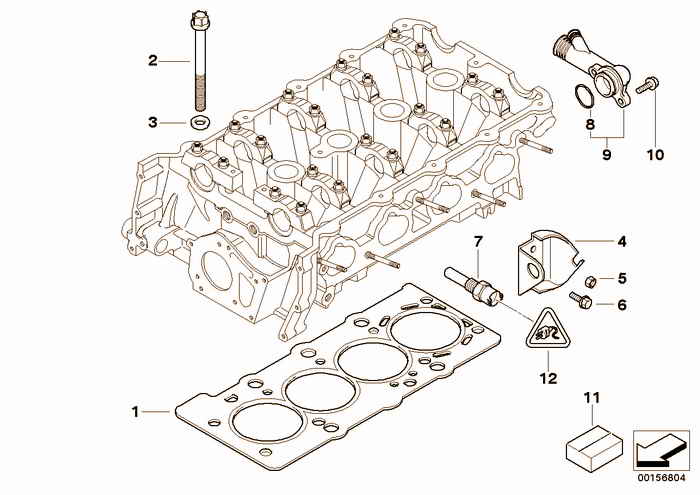 Cylinder Head Attached Parts BMW 318is M44 E36 Sedan, Europe