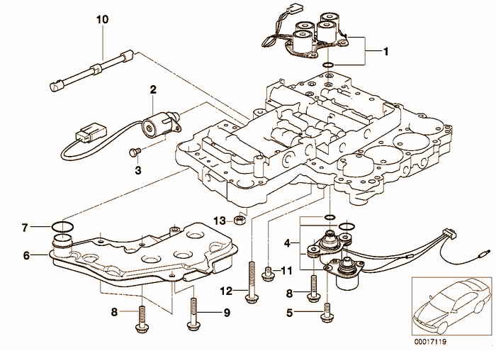 A5S300J addition parts control unit BMW 323i M52 E36 Coupe, Europe