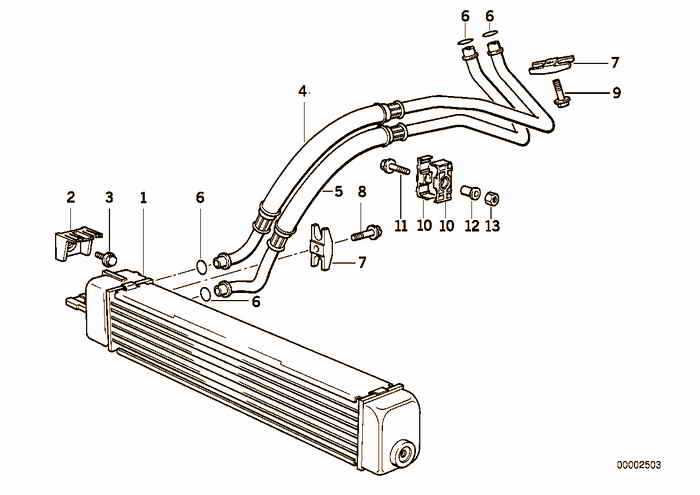 Oil air cooling BMW 325tds M51 E36 Touring, Europe