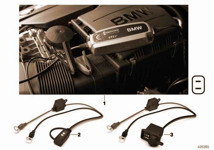 Battery charger BMW 318i M42 E36 Convertible, USA