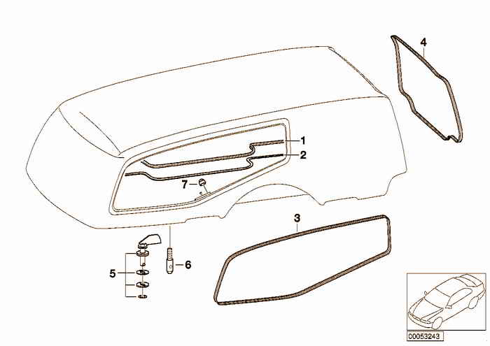 Hood parts, body BMW 325i M50 E36 Sedan, USA