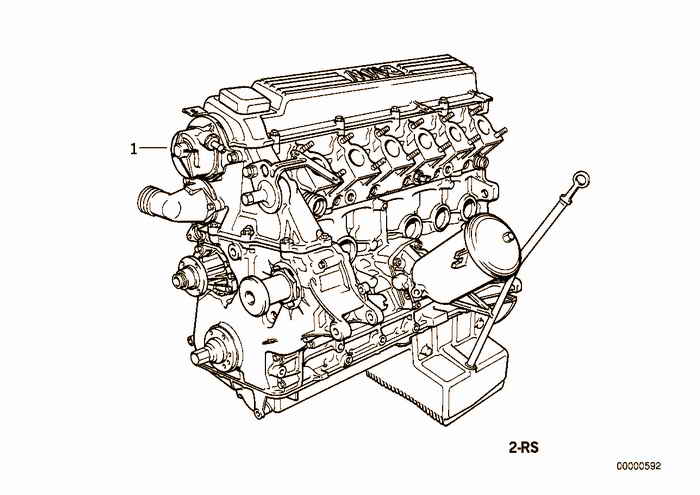 Short Engine BMW 325td M51 E36 Sedan, Europe