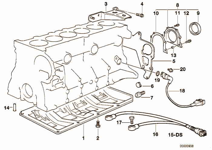 Engine Block Mounting Parts BMW 328i M52 E36 Coupe, USA
