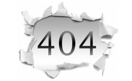 Ошибка 404 - страница не найдена